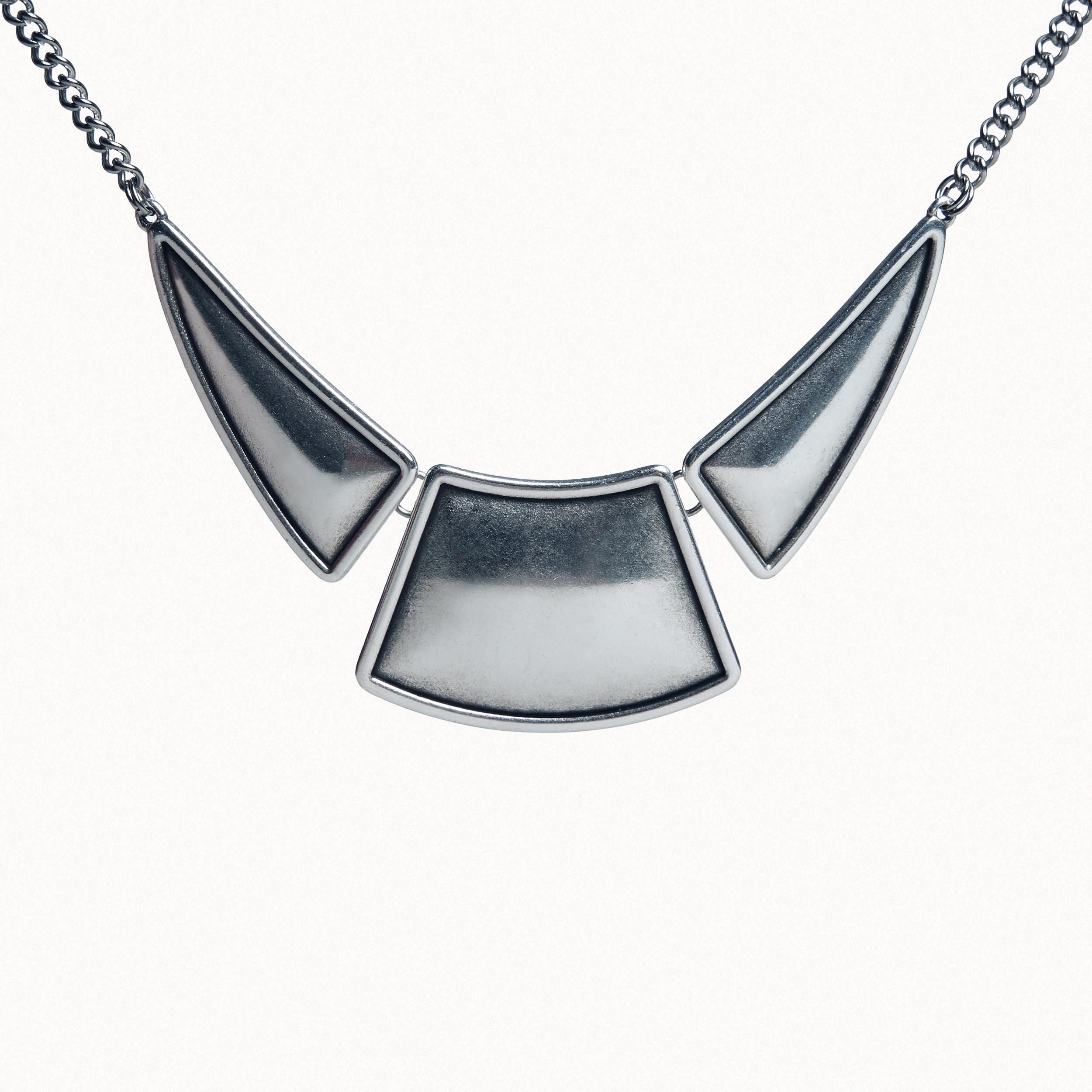 Silver Geometric Necklace