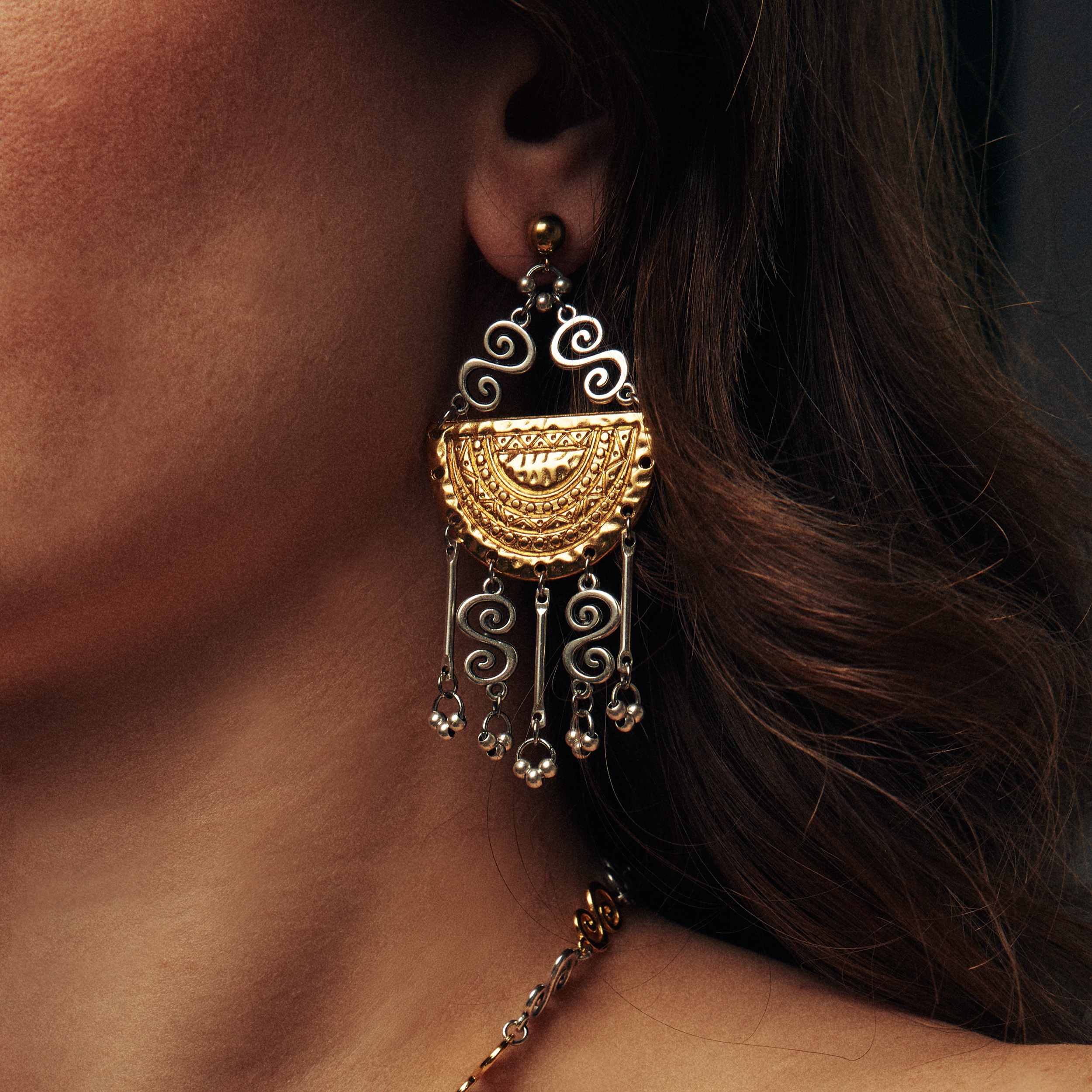 Silver/Gold Earrings - Image 2