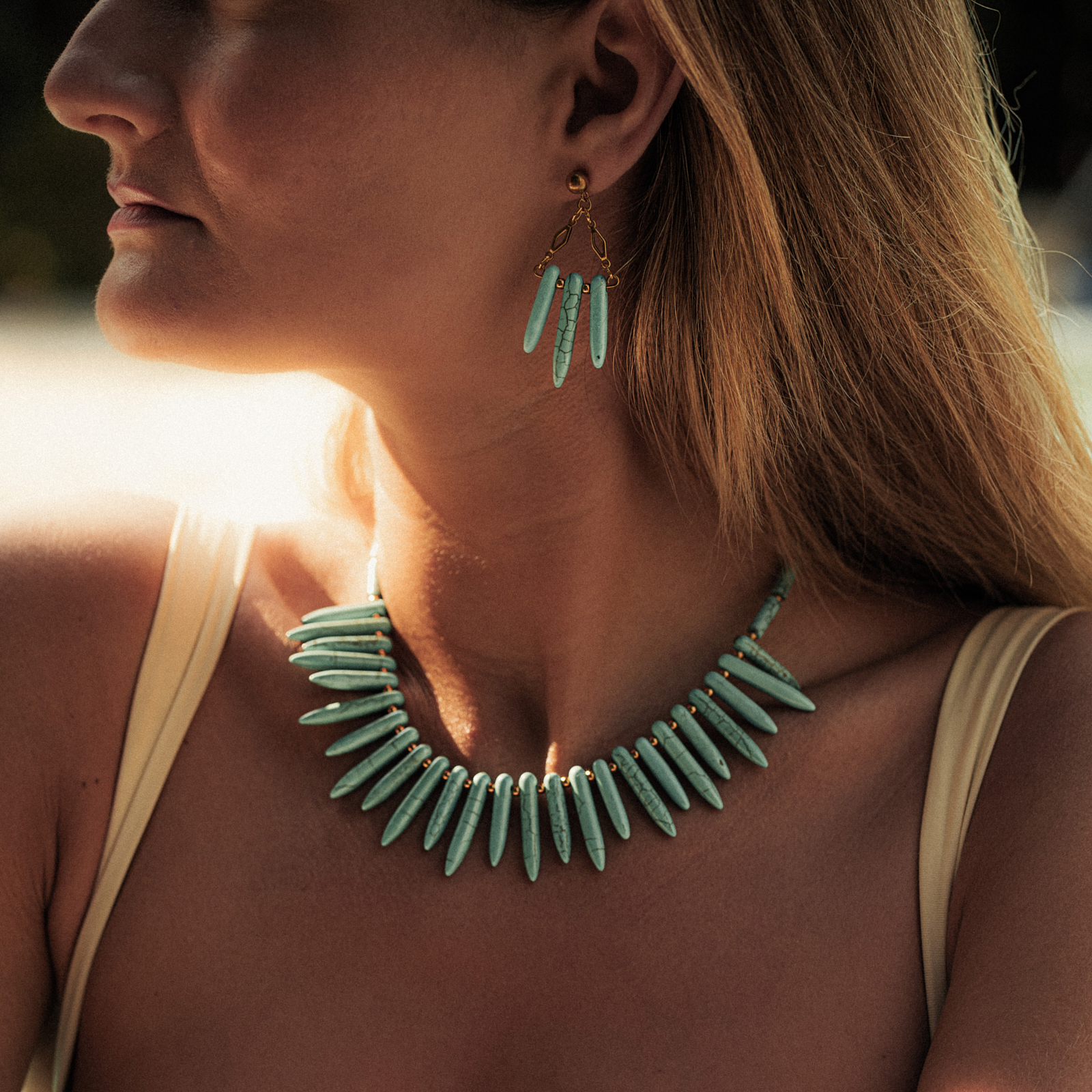 Necklace with Natural Turquoise
