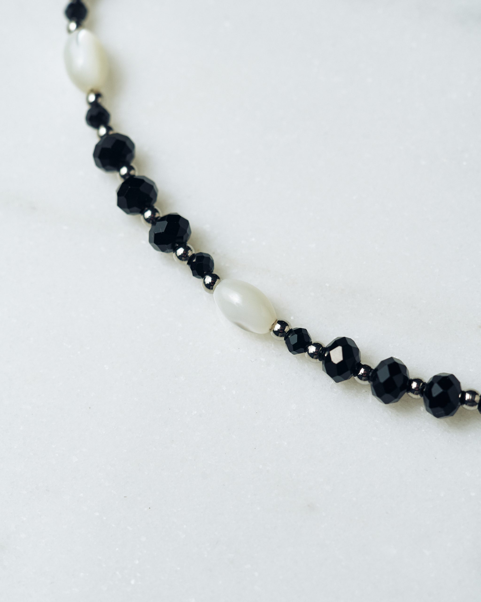 Necklace with Mother of Pearl and Aquamarine - Image 2
