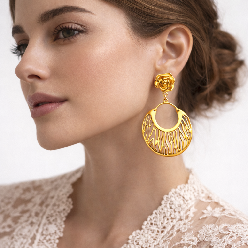 Gold Earrings - Image 2
