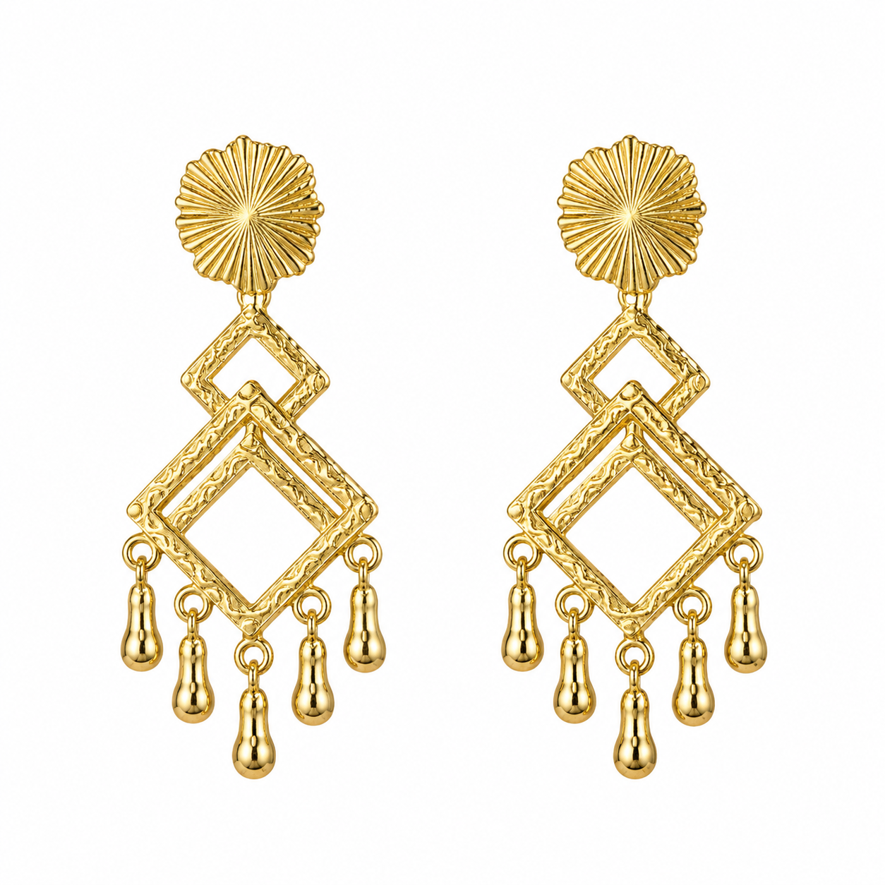 24k Gold-Plated Earrings